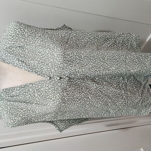 Adrianna Papell Sleeveless blouse, Green White XL New